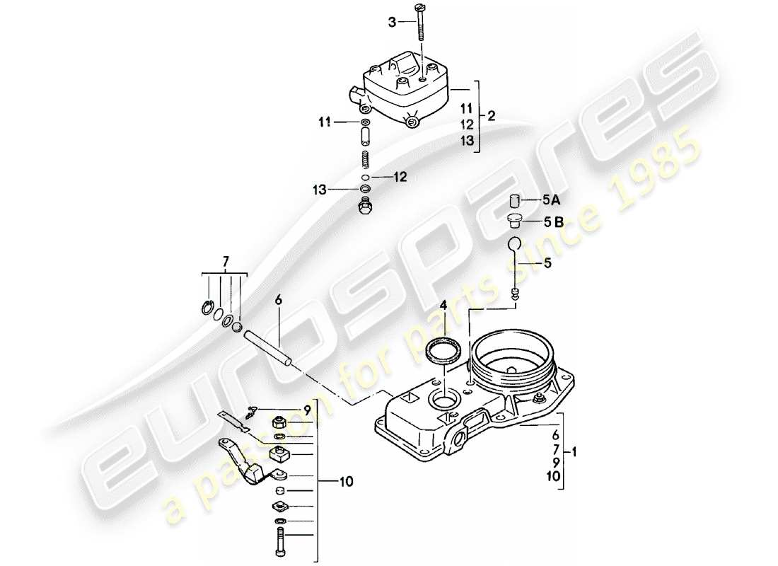 a part diagram from the porsche 1984 (924) parts catalogue
