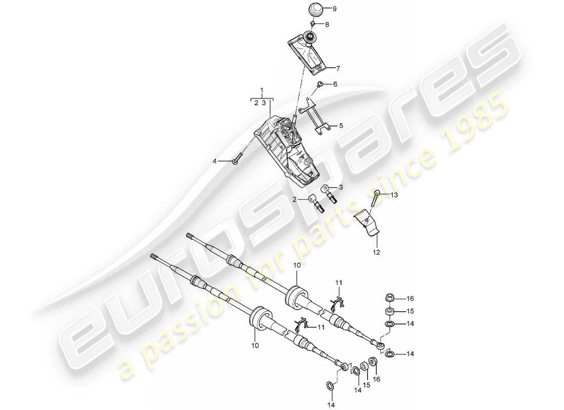a part diagram from the porsche 2004 (carrera gt) parts catalogue