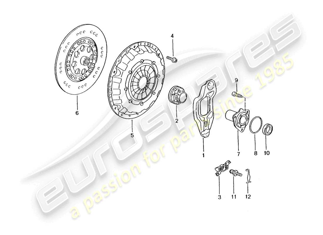 a part diagram from the porsche 1999 (986 boxster) parts catalogue