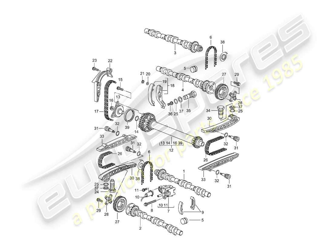 a part diagram from the porsche 1999 (986 boxster) parts catalogue