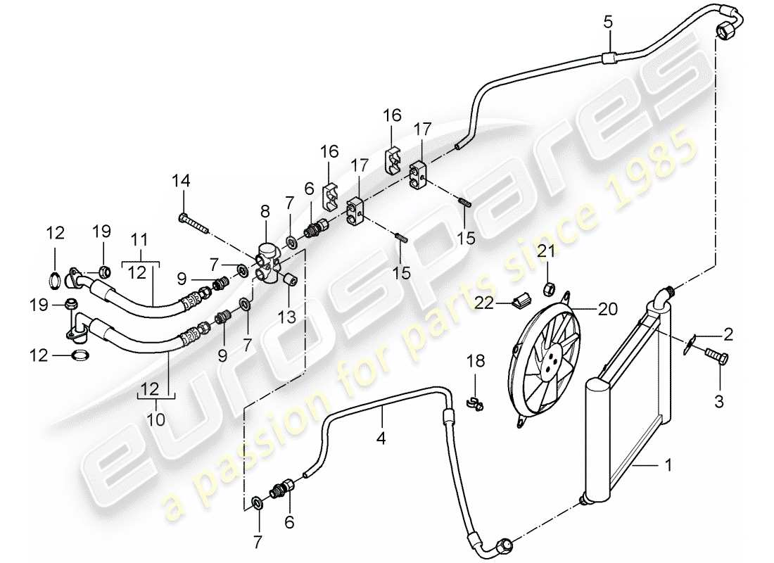 VIEW PARTS DIAGRAMS FROM THE PORSCHE CARRERA GT PARTS CATALOGUE a part diagram from the porsche carrera gt parts catalogue