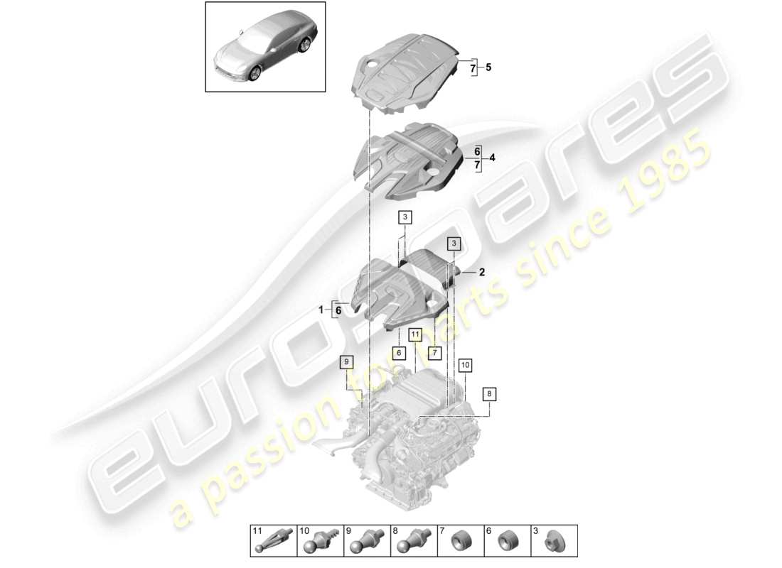part diagram containing part number pab103226
