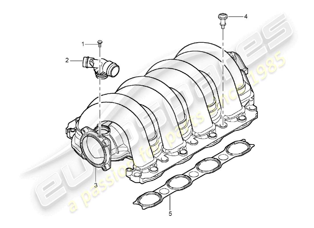 a part diagram from the porsche 2004 (cayenne e1 9pa) parts catalogue