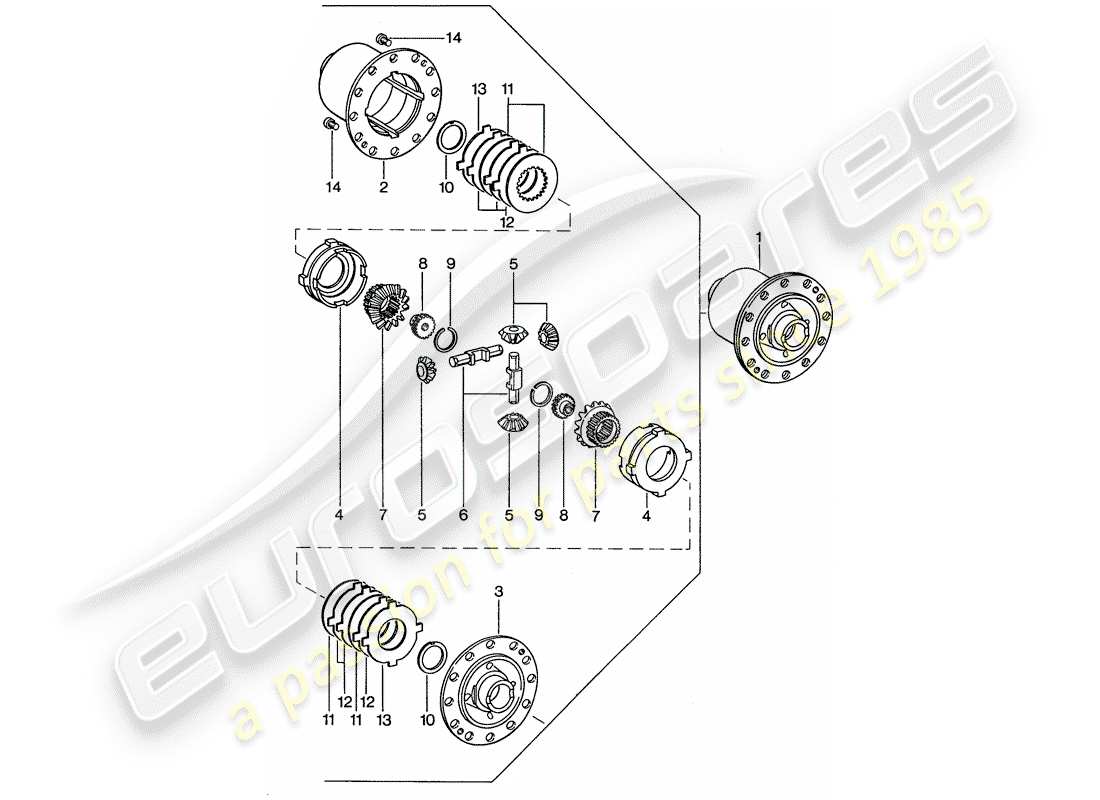 a part diagram from the porsche 1977 (911) parts catalogue