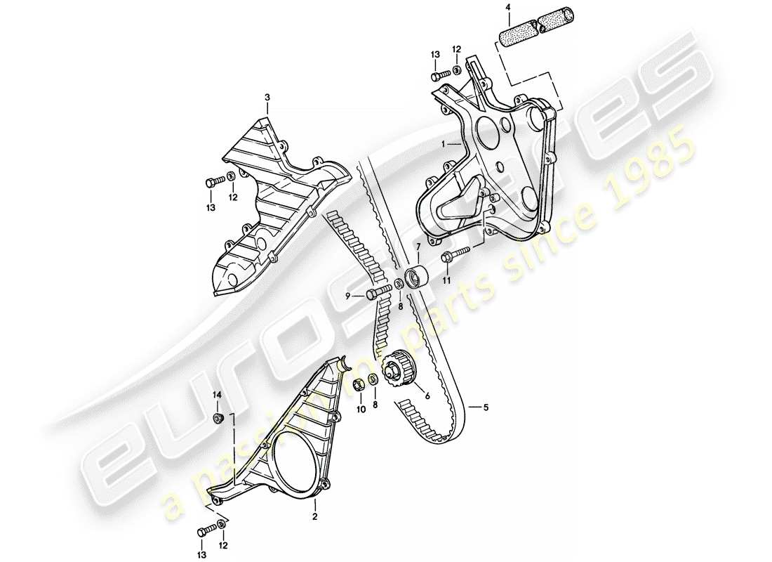 VIEW PARTS DIAGRAMS FROM THE PORSCHE 944 PARTS CATALOGUE a part diagram from the porsche 944 parts catalogue
