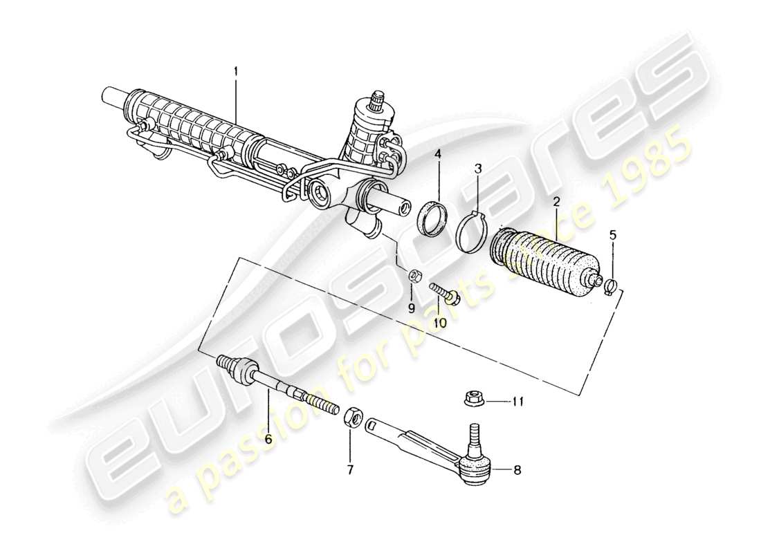 a part diagram from the porsche 2003 (986 boxster) parts catalogue