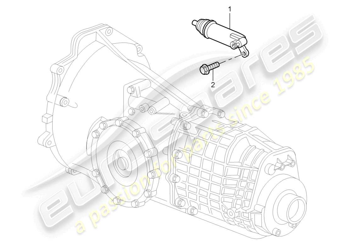 a part diagram from the porsche 2001 (986 boxster) parts catalogue