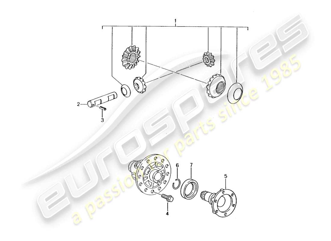 a part diagram from the porsche 2001 (986 boxster) parts catalogue