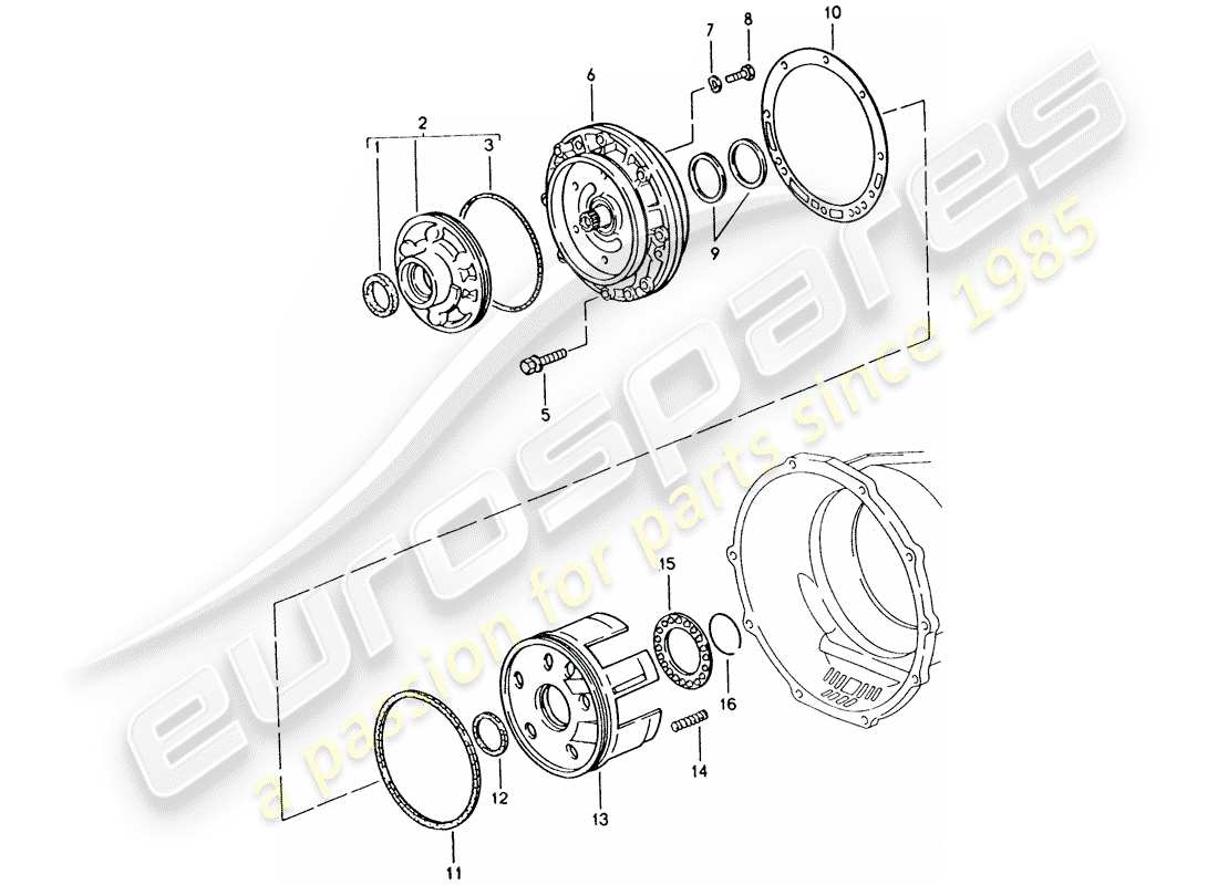 a part diagram from the porsche 1993 (928) parts catalogue