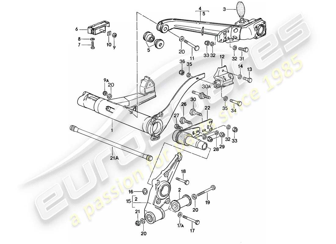 a part diagram from the porsche 1979 (924) parts catalogue