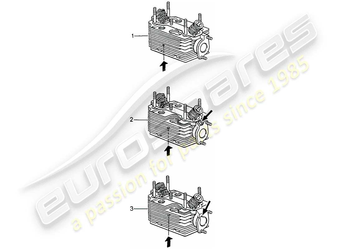 a part diagram from the porsche 1991 (refurbished and exchange catalogue) parts catalogue