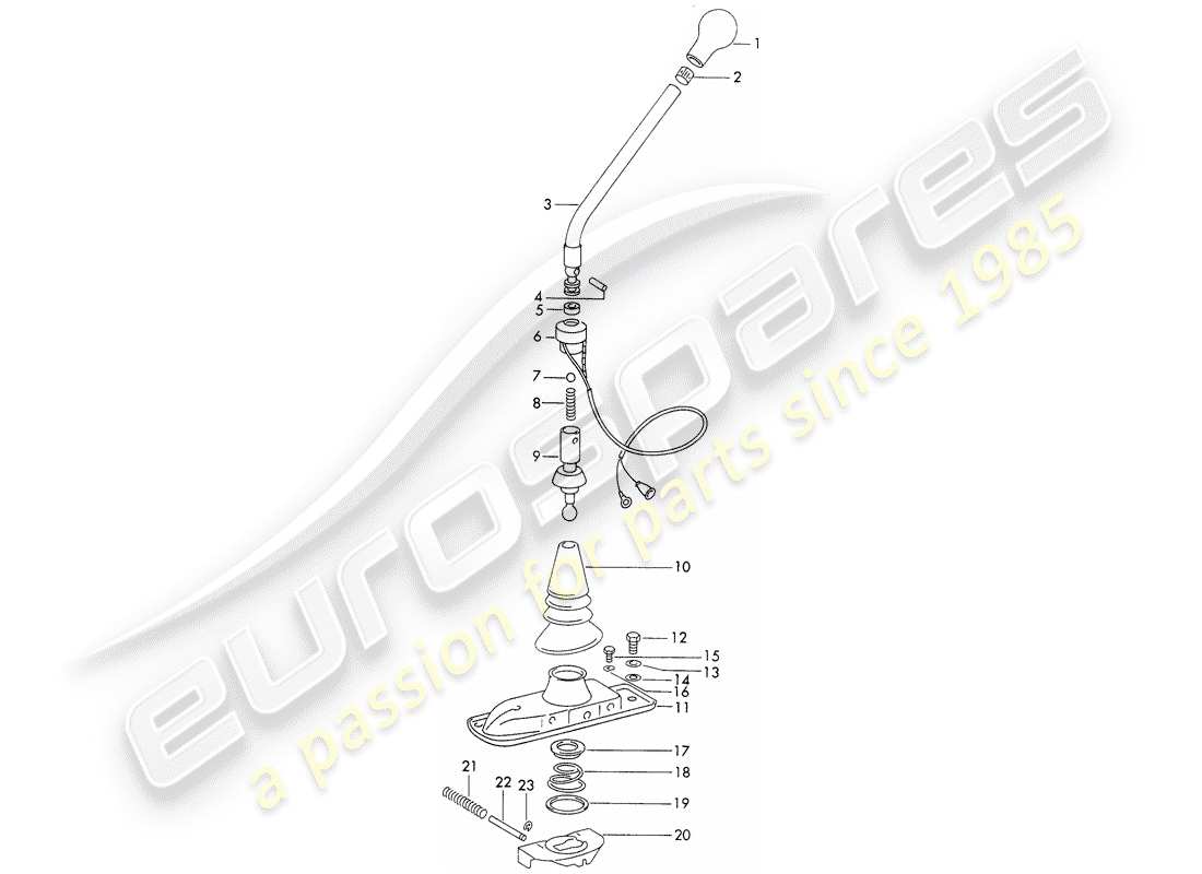 a part diagram from the porsche 1971 (911) parts catalogue