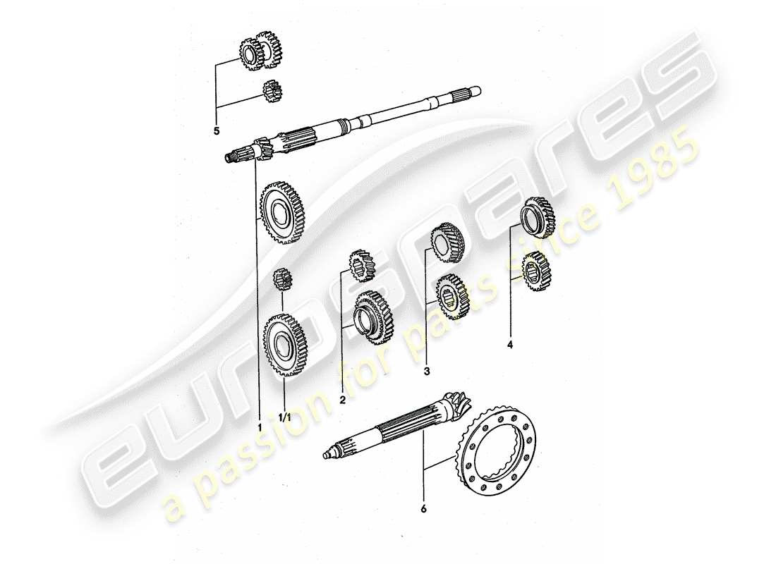 a part diagram from the porsche 1977 (911 turbo) parts catalogue