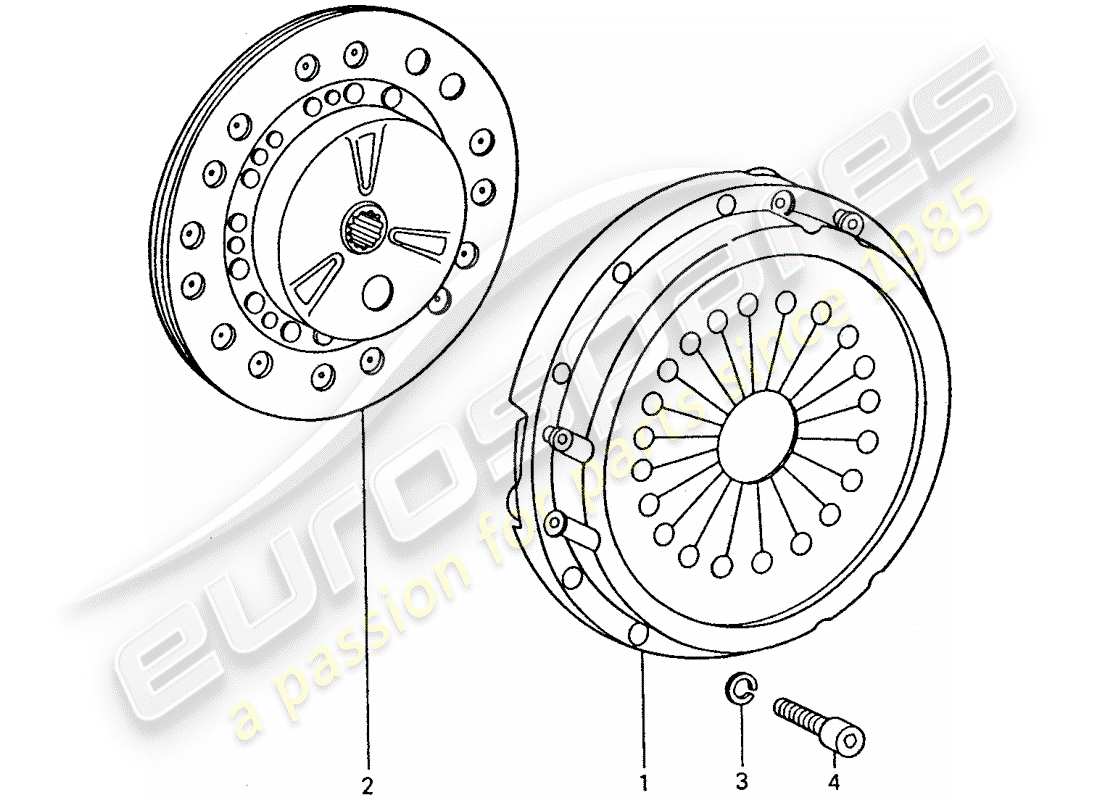 a part diagram from the porsche 1976 (911 turbo) parts catalogue