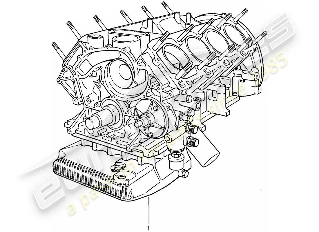 a part diagram from the porsche 1981 (928) parts catalogue