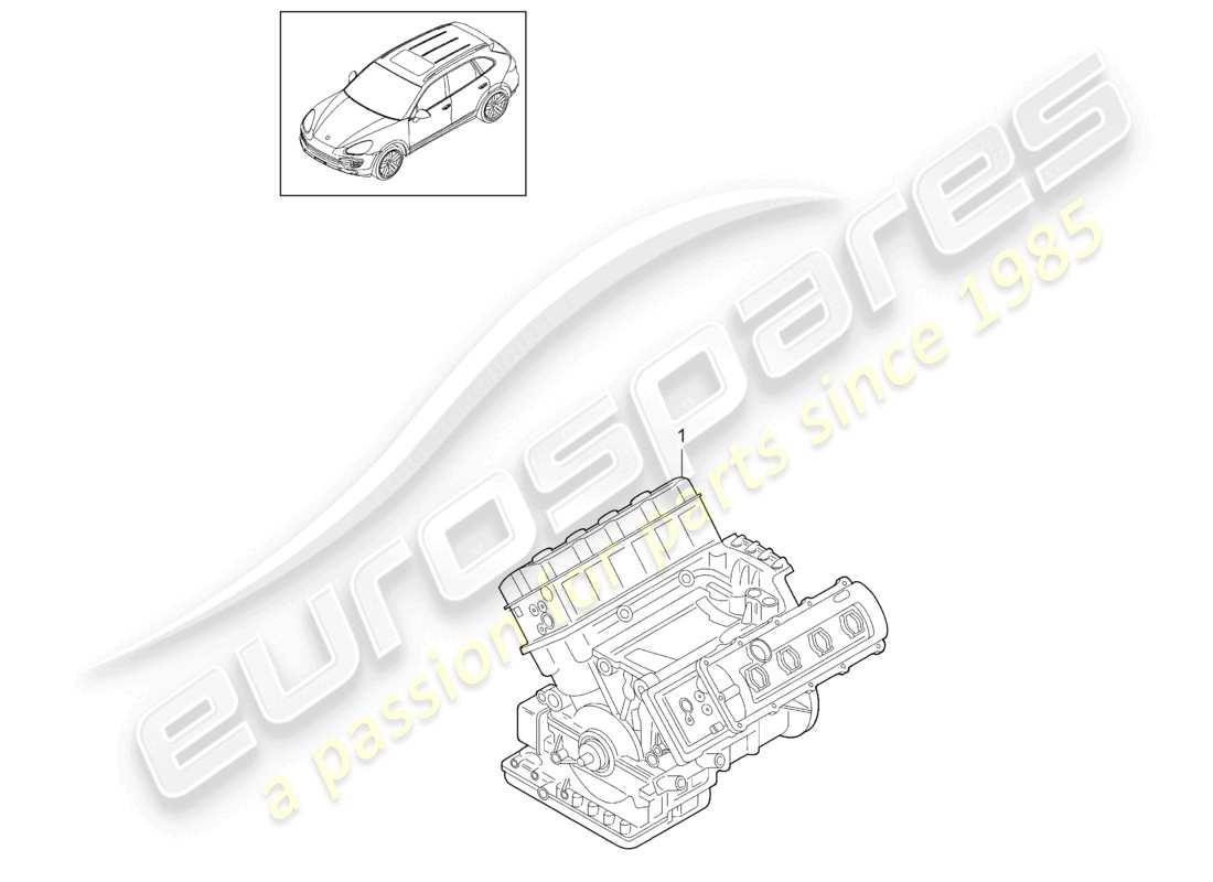 a part diagram from the porsche cayenne parts catalogue