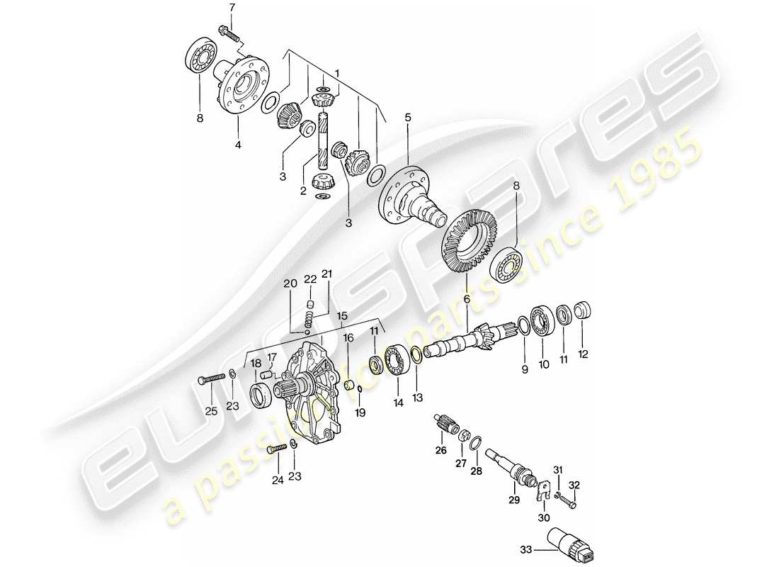 a part diagram from the porsche 1988 (944) parts catalogue