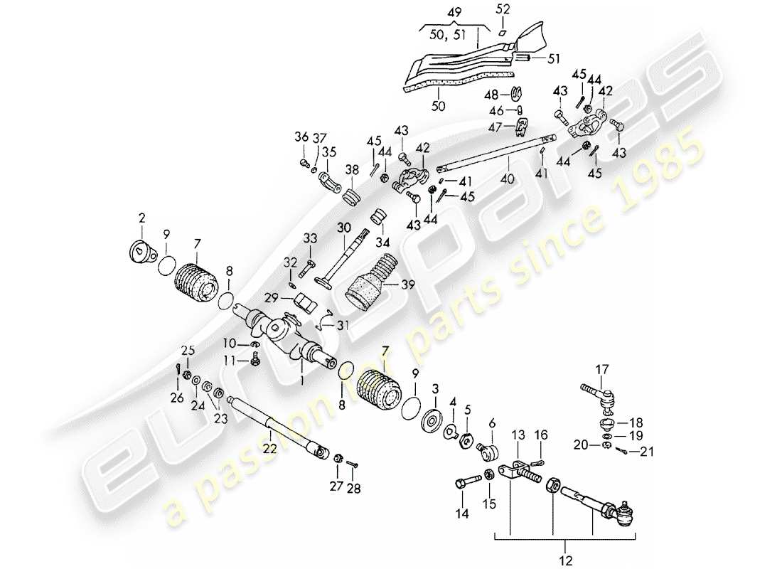 a part diagram from the porsche 1966 (911/912) parts catalogue