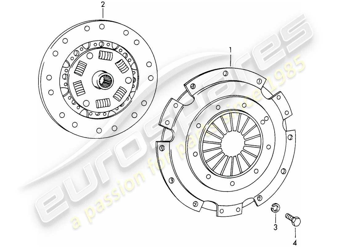 a part diagram from the porsche 1966 (911/912) parts catalogue