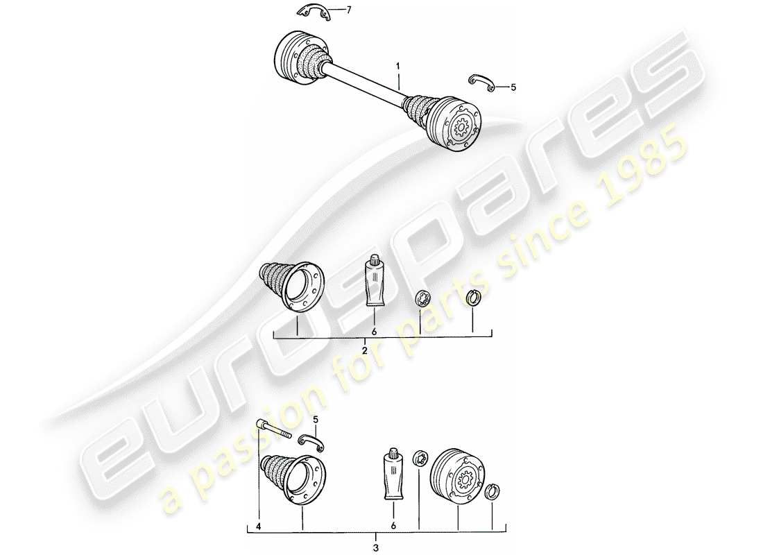 a part diagram from the porsche 1987 (944) parts catalogue