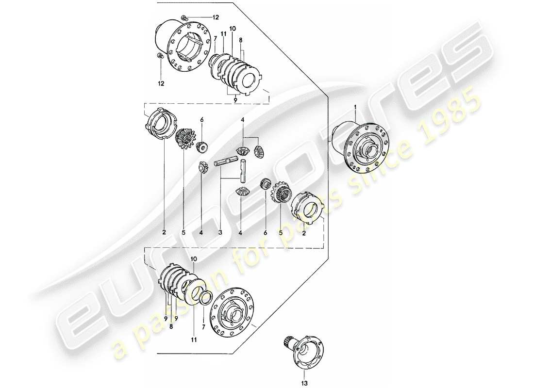 VIEW PARTS DIAGRAMS FROM THE PORSCHE 924 PARTS CATALOGUE a part diagram from the porsche 924 parts catalogue