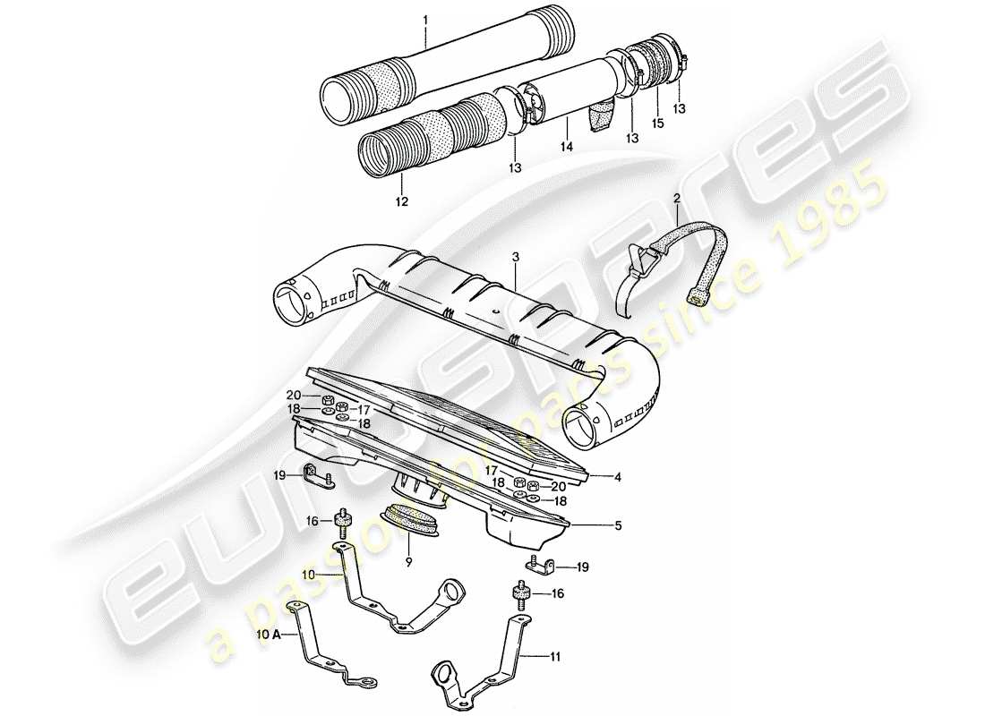 VIEW PARTS DIAGRAMS FROM THE PORSCHE 928 PARTS CATALOGUE a part diagram from the porsche 928 parts catalogue