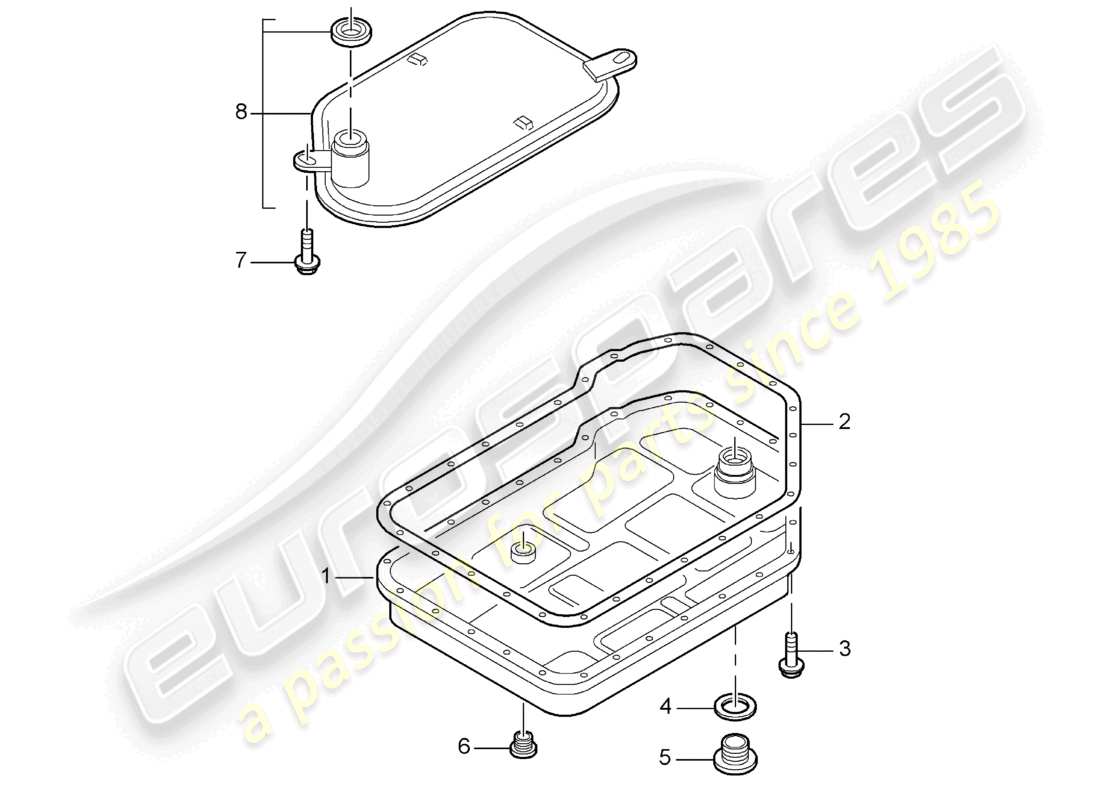 a part diagram from the porsche boxster parts catalogue