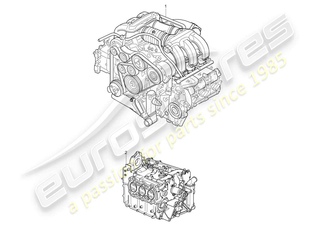 a part diagram from the porsche 2007 (987 boxster) parts catalogue