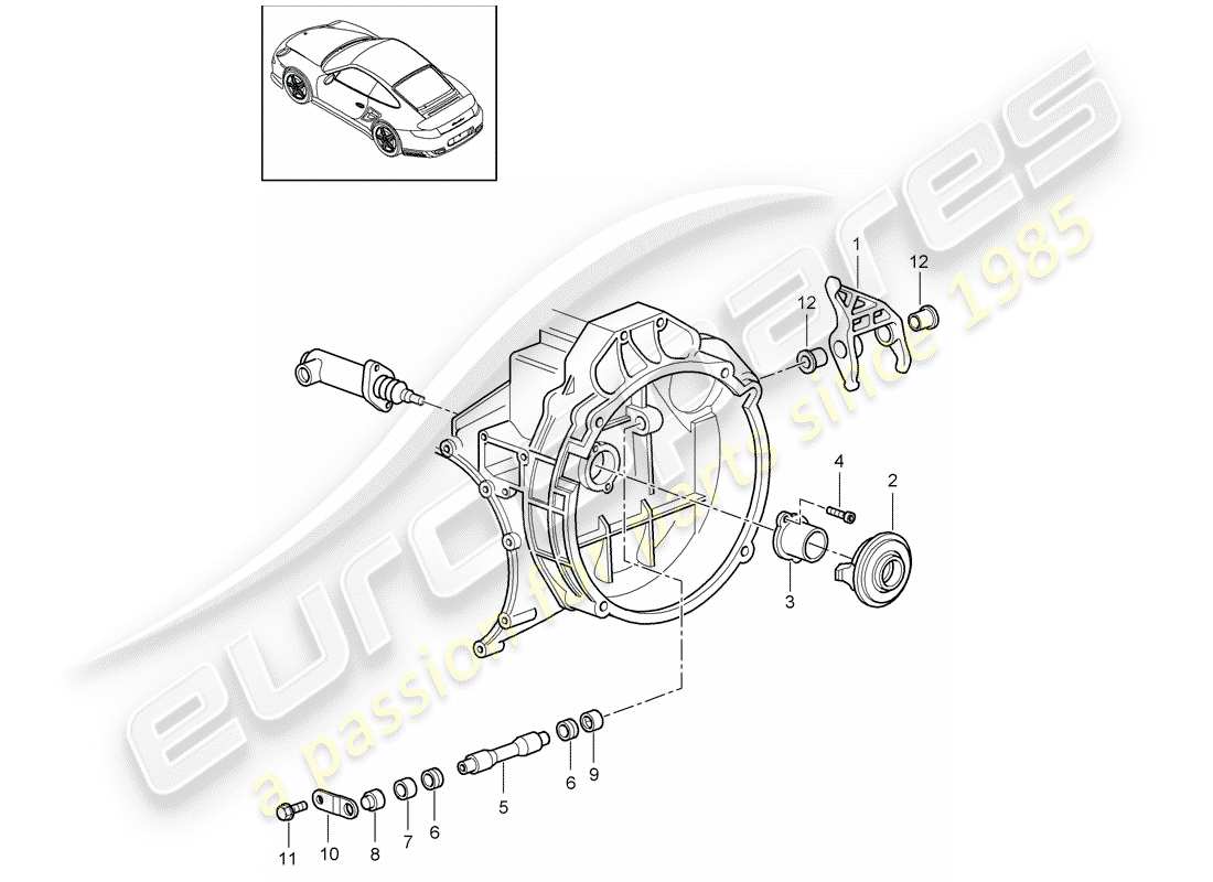 a part diagram from the porsche 997 parts catalogue