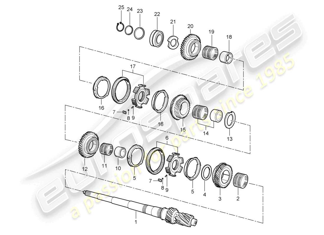 a part diagram from the porsche 1998 (986 boxster) parts catalogue