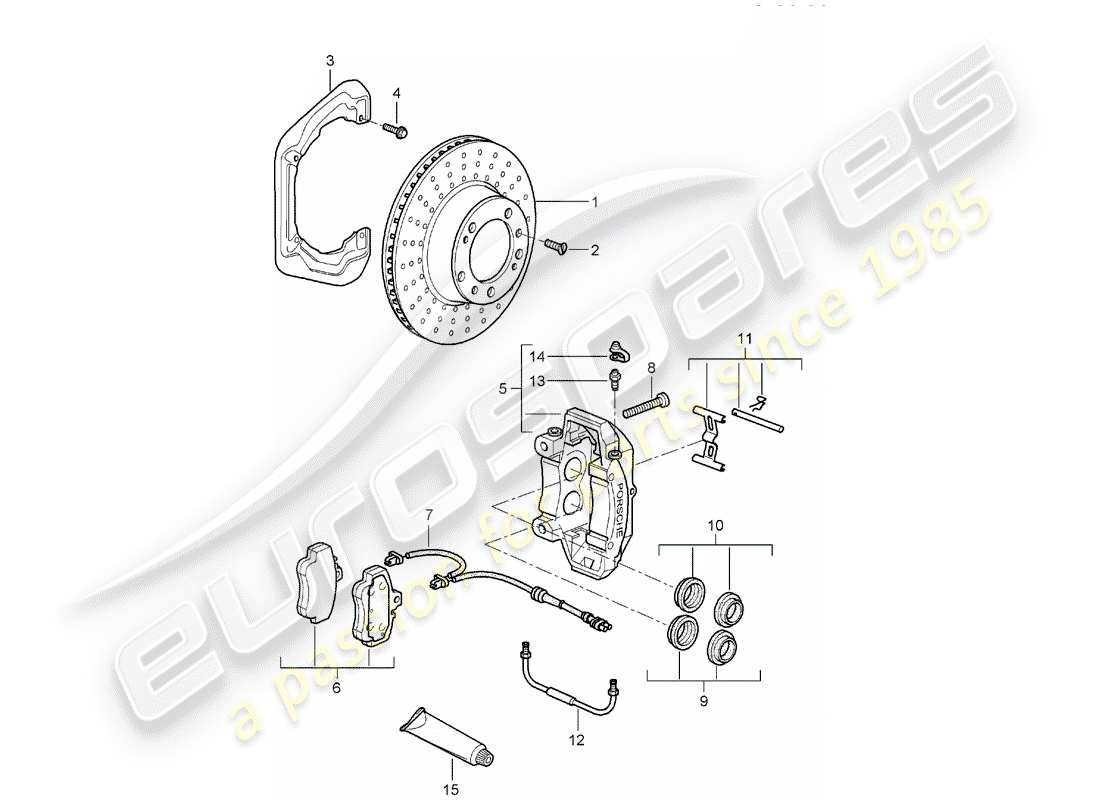 a part diagram from the porsche 997 parts catalogue
