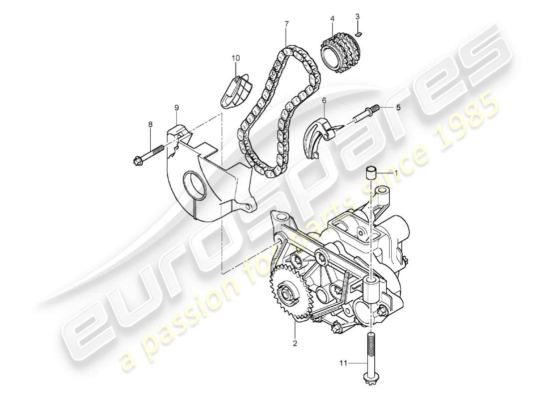 a part diagram from the porsche cayenne parts catalogue