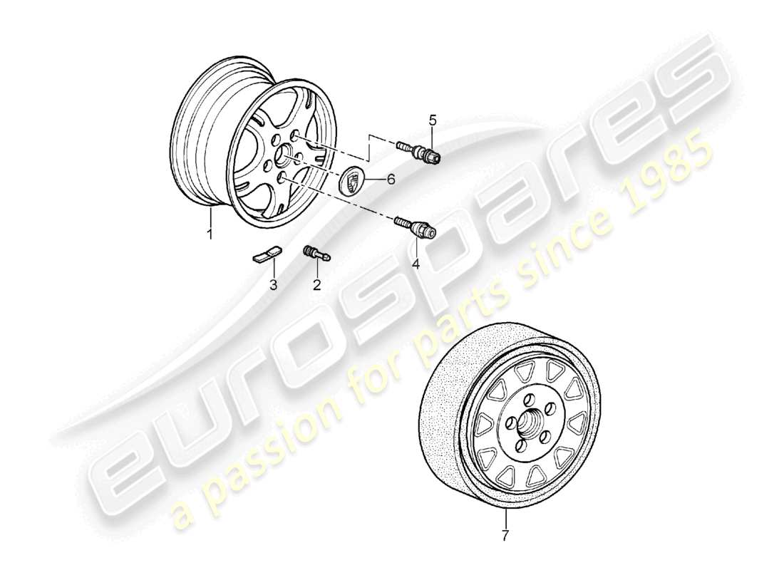 a part diagram from the porsche 2007 (987 boxster) parts catalogue