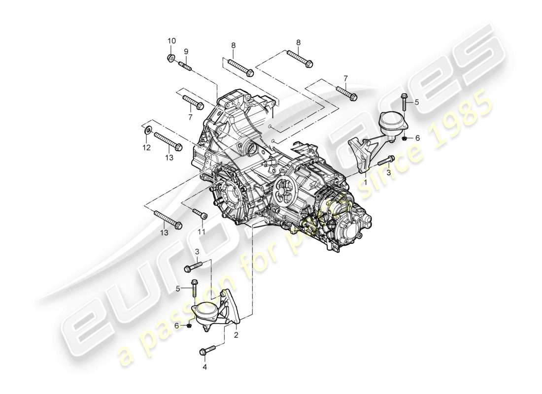 a part diagram from the porsche 2007 (987 boxster) parts catalogue