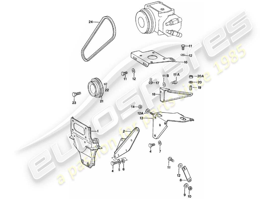 a part diagram from the porsche 1980 (911) parts catalogue