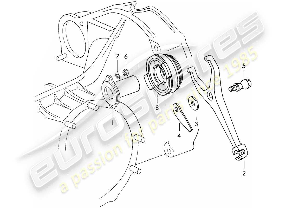a part diagram from the porsche 911 parts catalogue
