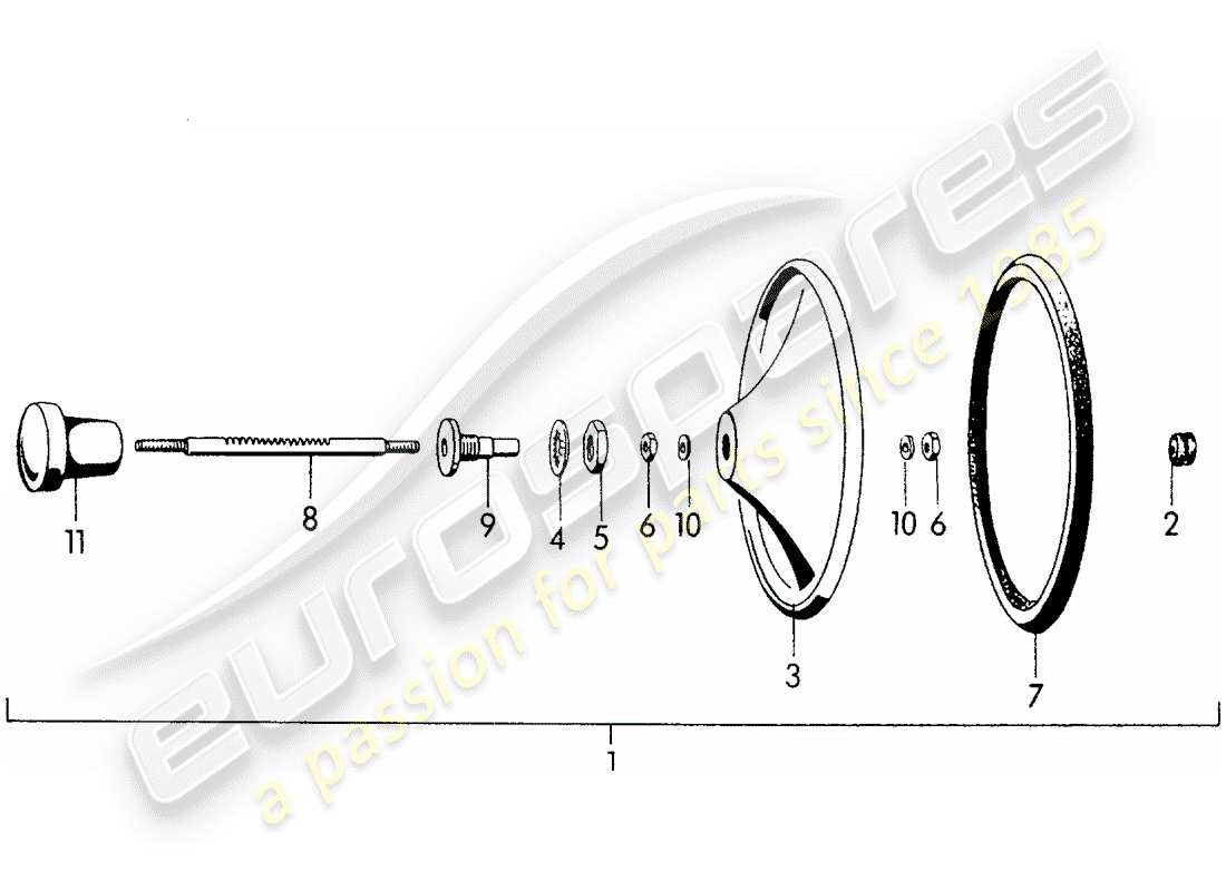 a part diagram from the porsche 1956 (356/356a) parts catalogue