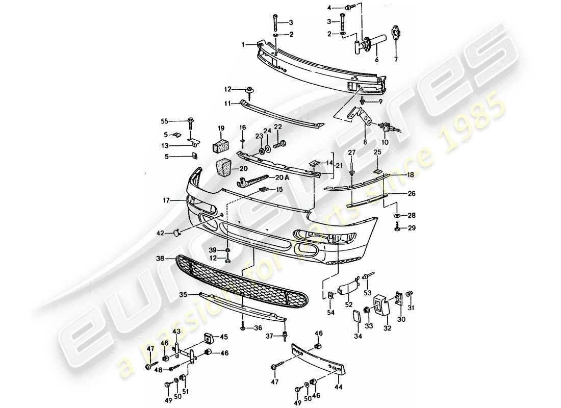 a part diagram from the porsche 1994 (993) parts catalogue
