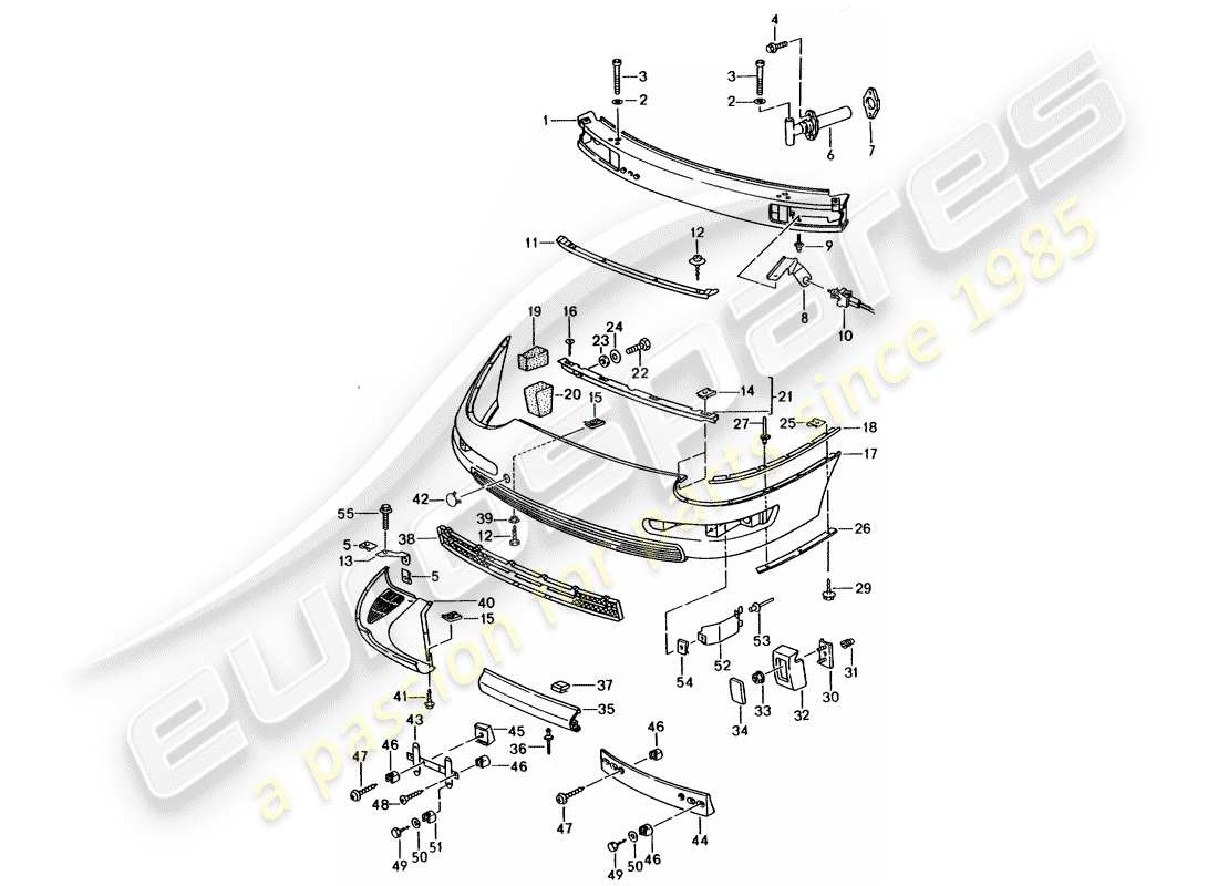 a part diagram from the porsche 1997 (993) parts catalogue