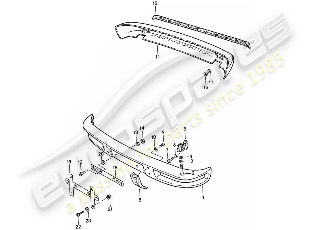 a part diagram from the porsche 1987 (924s) parts catalogue