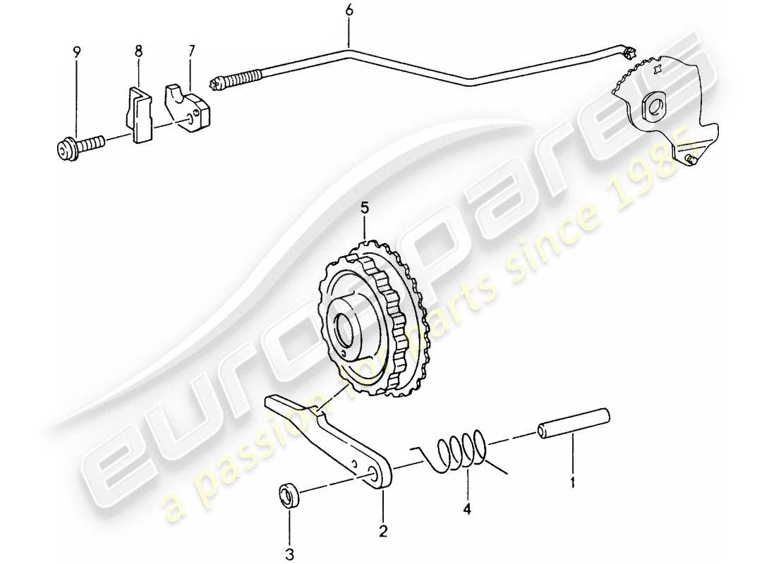 a part diagram from the porsche 993 parts catalogue