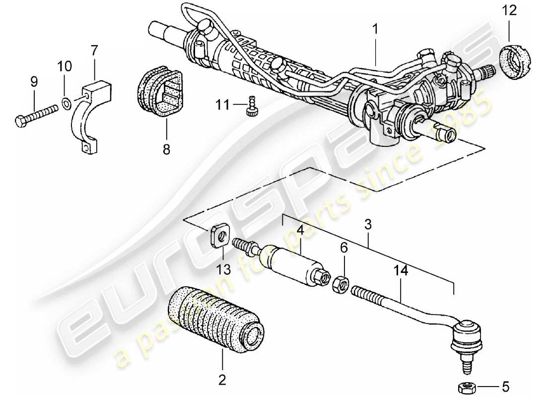 a part diagram from the porsche 1996 (993) parts catalogue
