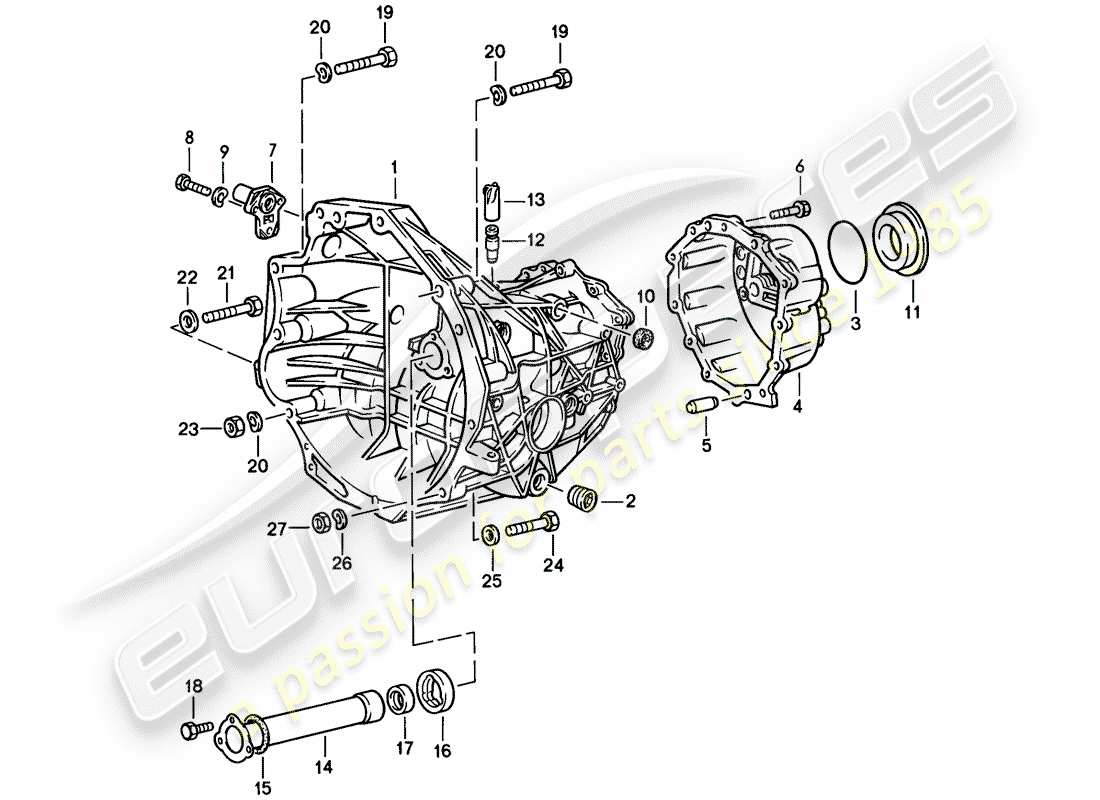 a part diagram from the porsche 1977 (924) parts catalogue