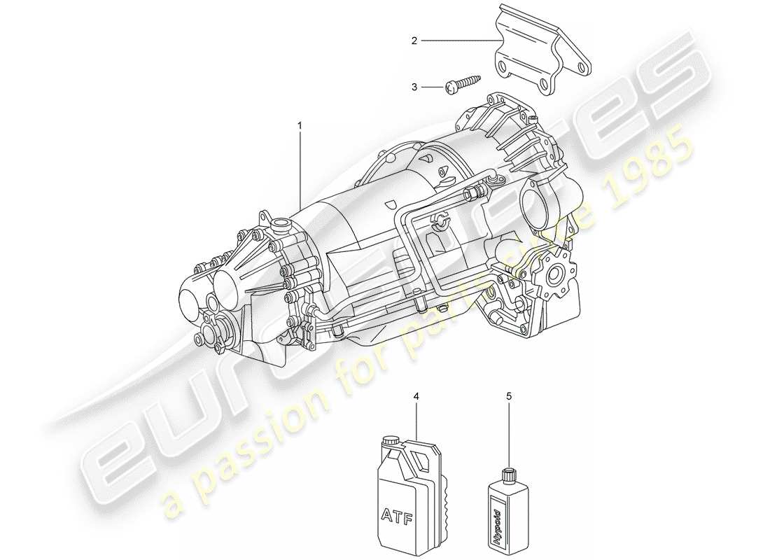 a part diagram from the porsche 996 parts catalogue