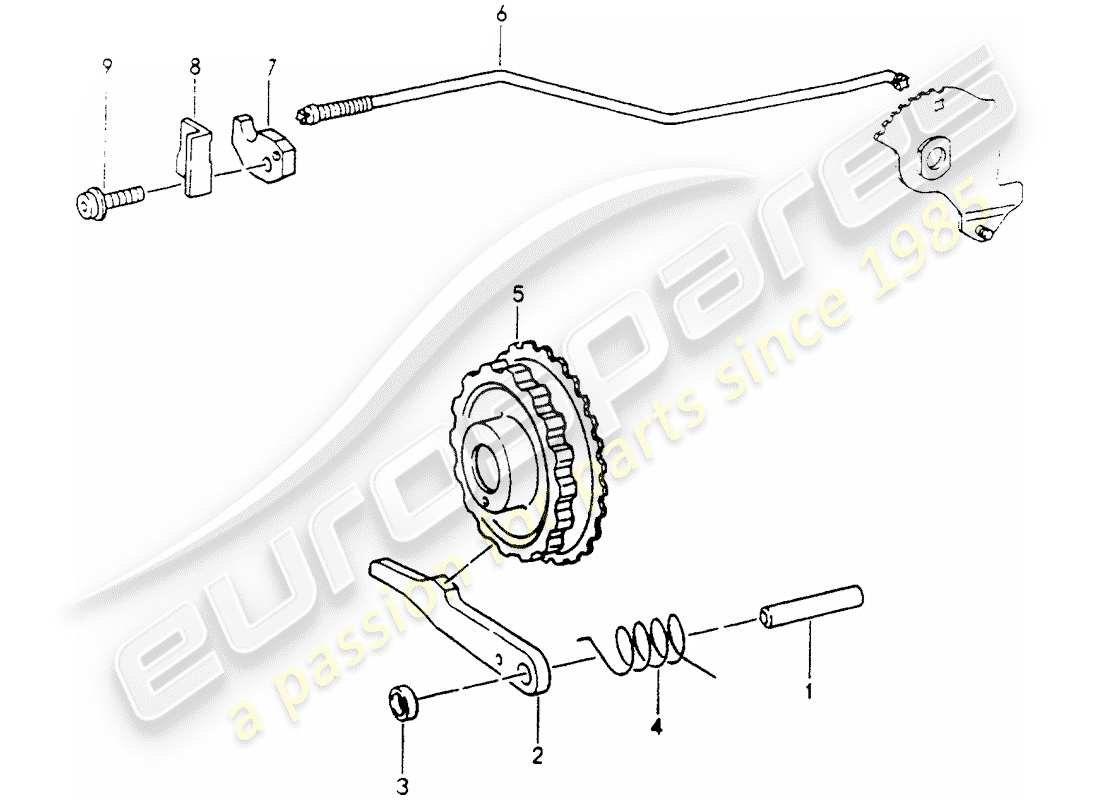 a part diagram from the porsche 1989 (964) parts catalogue