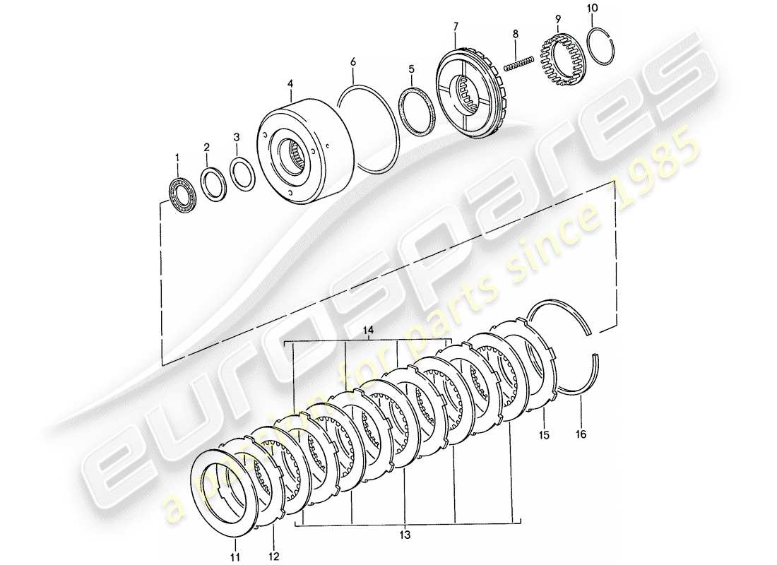 a part diagram from the porsche 1990 (928) parts catalogue