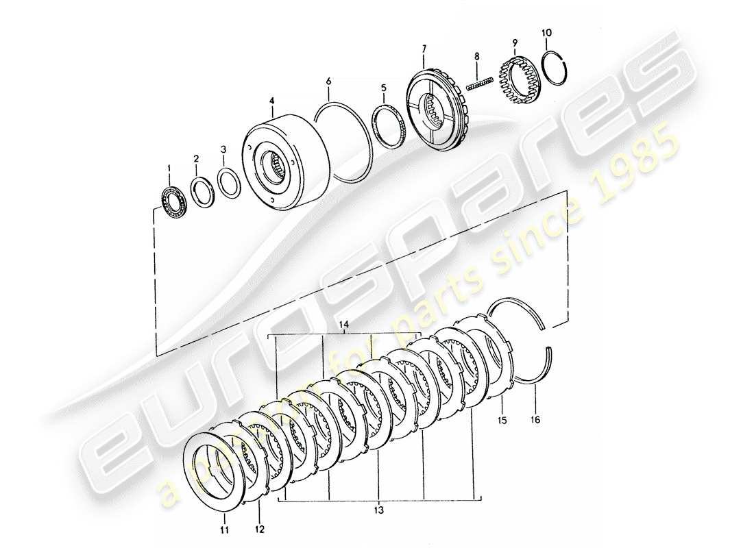 a part diagram from the porsche 1995 (928) parts catalogue