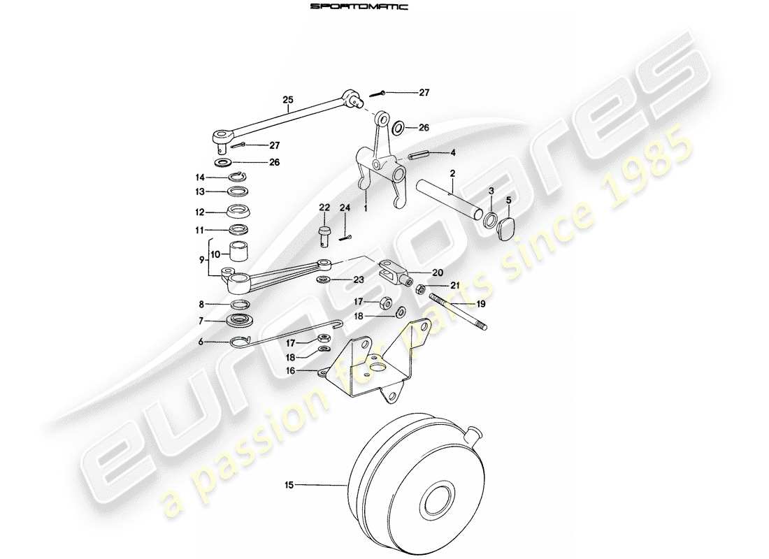 a part diagram from the porsche 914 parts catalogue
