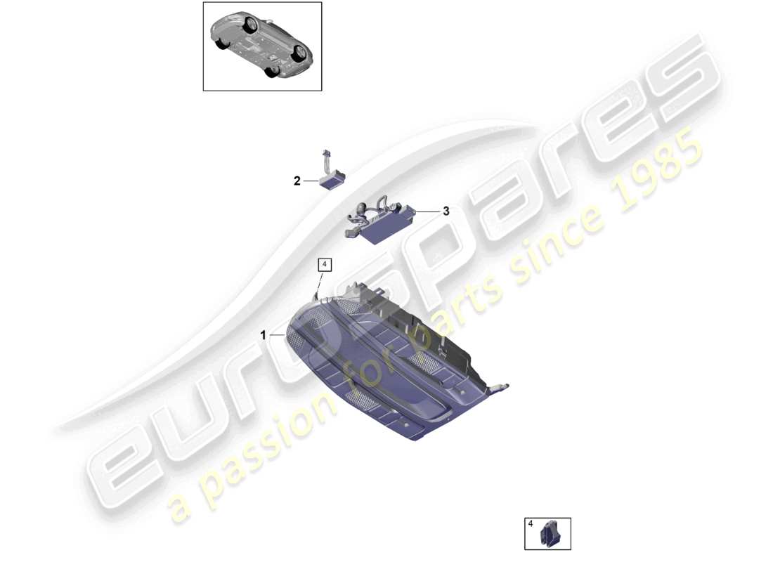 a part diagram from the porsche panamera parts catalogue