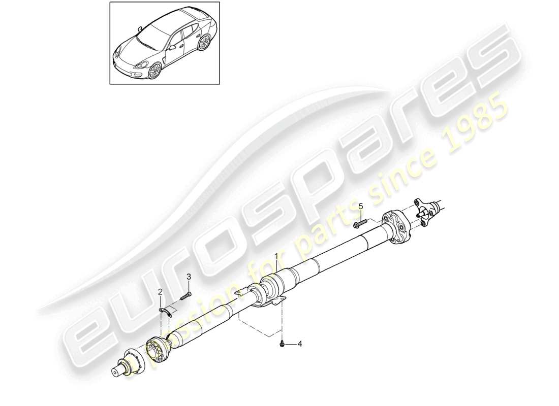 a part diagram from the porsche panamera parts catalogue